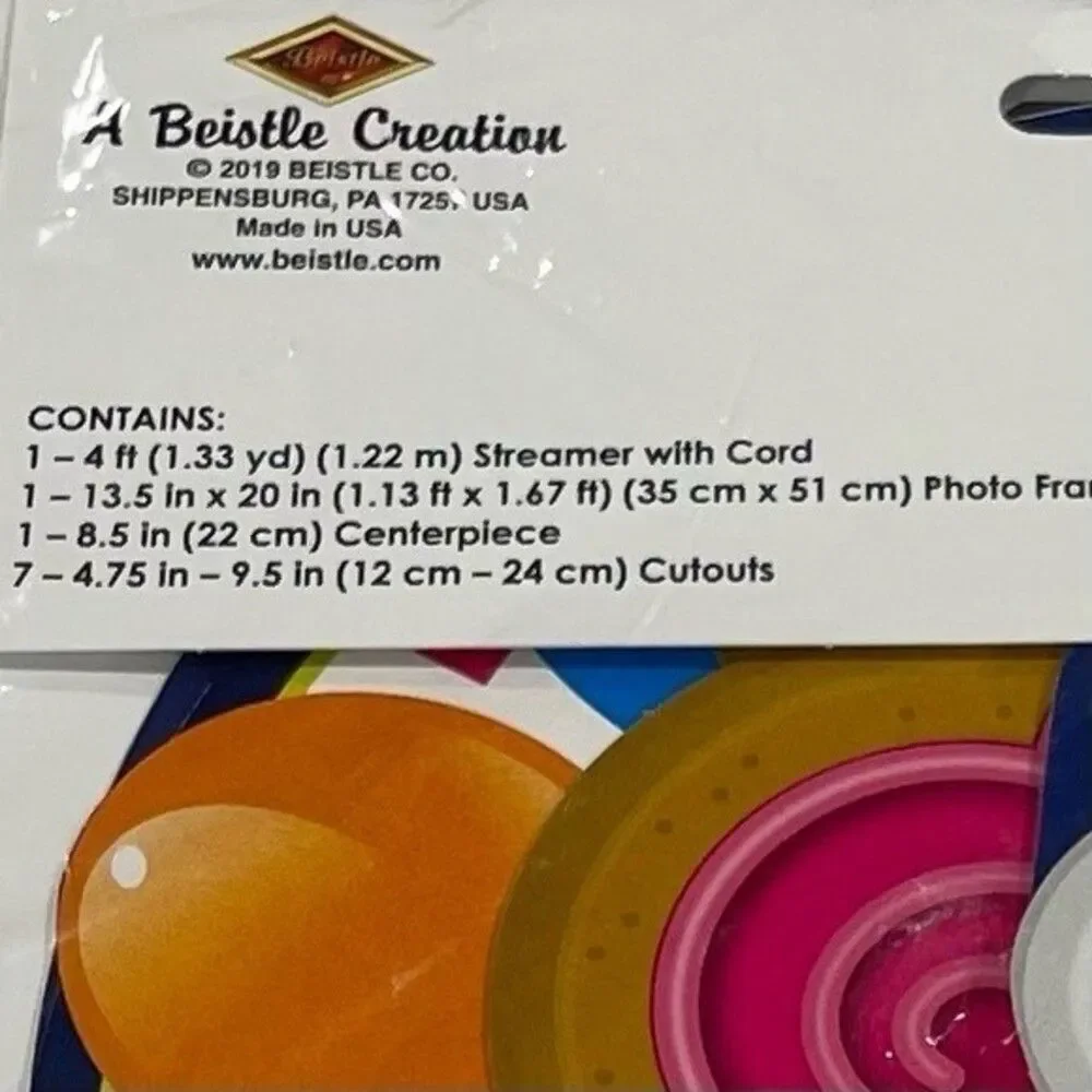 The Beistle Company Dog Birthday Decorating Kit 10 pieces